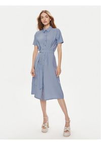 JDY Sukienka koszulowa Soul 15317408 Niebieski Regular Fit. Kolor: niebieski. Materiał: wiskoza. Typ sukienki: koszulowe #1