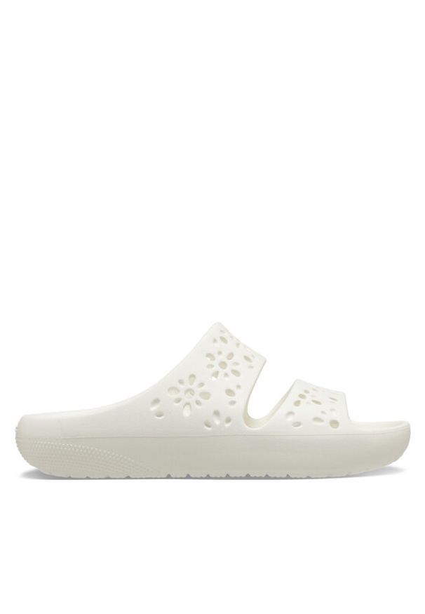 Crocs Klapki Classic Floral Cutout Sandal 210966 Biały. Kolor: biały