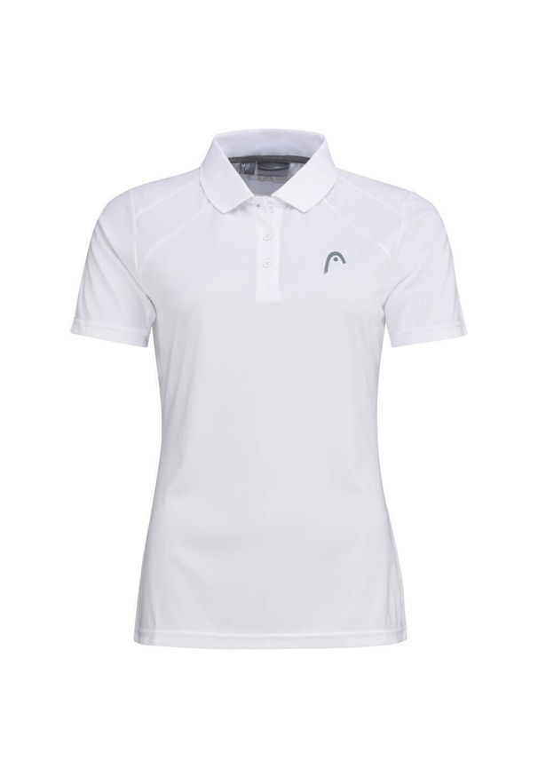 Head - Koszulka polo damska CLUB 22 Tech. Typ kołnierza: polo. Kolor: biały. Materiał: poliester, materiał. Sport: tenis