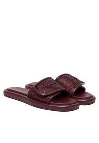 MICHAEL Michael Kors Klapki 40F5SKFA3S Bordowy. Kolor: czerwony. Materiał: skóra #4
