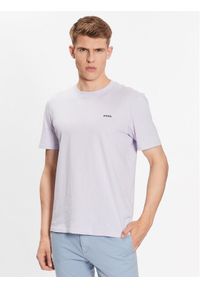 Hugo T-Shirt Dero222 50466158 Fioletowy Regular Fit. Kolor: fioletowy. Materiał: bawełna #1