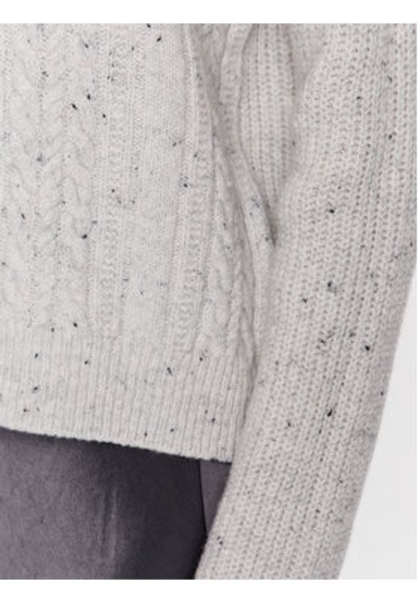 Max Mara Leisure Golf Favore 23336614 Szary Regular Fit. Typ kołnierza: golf. Kolor: szary. Materiał: syntetyk