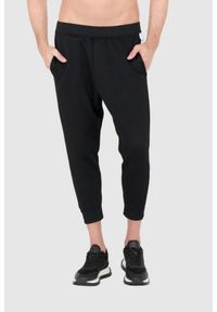 DSQUARED2 Czarne męskie dresy z białymi lampasami, Rozmiar S. Kolor: czarny. Materiał: bawełna, dresówka #1