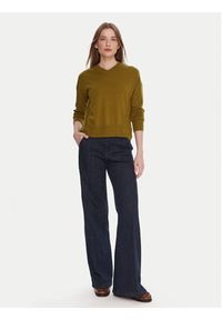 United Colors of Benetton - United Colors Of Benetton Sweter 102HD4032 Zielony Relaxed Fit. Kolor: zielony. Materiał: wiskoza #3