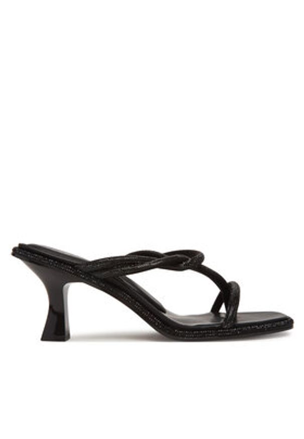 DKNY Japonki Labrini K1533958 Czarny. Kolor: czarny. Materiał: skóra