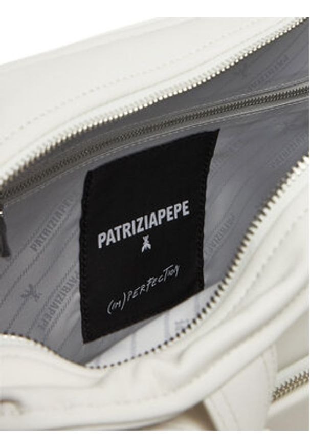 Patrizia Pepe Torebka 2B0125/L113P Biały. Kolor: biały. Materiał: skórzane