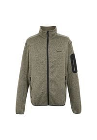 Regatta - Bluza Polarowa Męska Melanżowy Pełen Suwak Newhill. Kolor: beżowy. Materiał: polar. Wzór: melanż. Sezon: zima. Sport: turystyka piesza #1