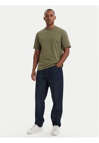 Hugo - HUGO T-Shirt Dapolino 50488330 Khaki Relaxed Fit. Kolor: brązowy. Materiał: bawełna #4