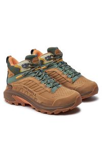 Merrell Trekkingi Moab Speed 2 Mid Ltr Wp J038426 Brązowy. Kolor: brązowy. Materiał: skóra, nubuk