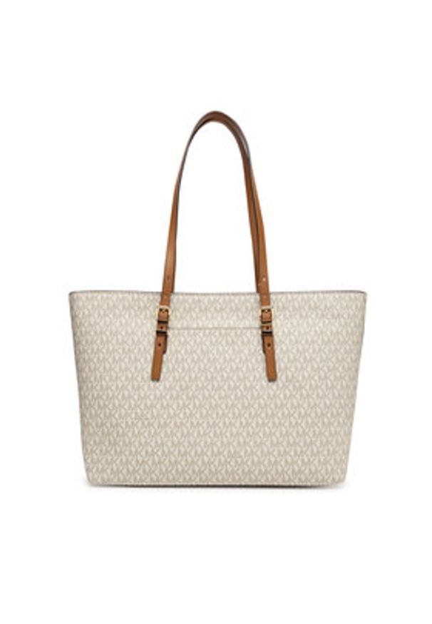 MICHAEL Michael Kors Torebka Quinn 30T5GQNT9B Beżowy. Kolor: beżowy. Materiał: skórzane
