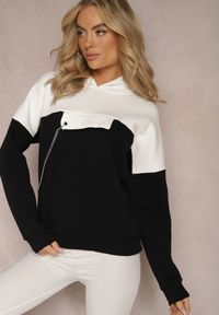 Renee - Czarna Bawełniana Bluza z Kapturem i Łańcuszkiem Ambriella. Typ kołnierza: kaptur. Kolor: czarny. Materiał: bawełna #3