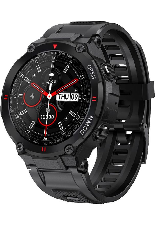 Smartwatch Rubicon RNCE73 Czarny (RNCE73BIBX01AX). Rodzaj zegarka: smartwatch. Kolor: czarny