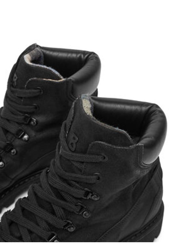 Bogner Trapery Helsinki S 27 12546842 Czarny. Kolor: czarny. Materiał: skóra