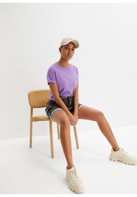 bonprix - Szorty dżinsowe paperbag. Kolor: czarny #2