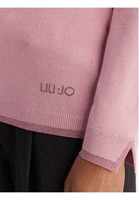 Liu Jo Golf MF5229 MS49I Różowy Regular Fit. Typ kołnierza: golf. Kolor: różowy. Materiał: syntetyk #5