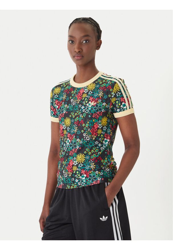 Adidas - adidas T-Shirt Liberty London 3-Stripes KD5560 Kolorowy Regular Fit. Materiał: syntetyk. Wzór: kolorowy