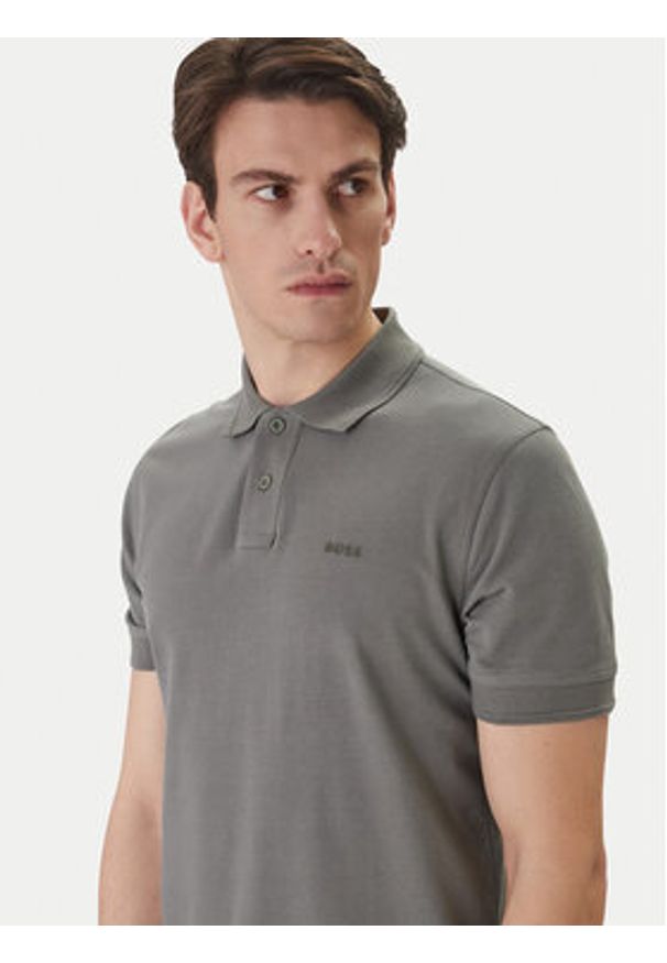 BOSS T-Shirt Tales 50508584 Szary Regular Fit. Kolor: szary. Materiał: bawełna