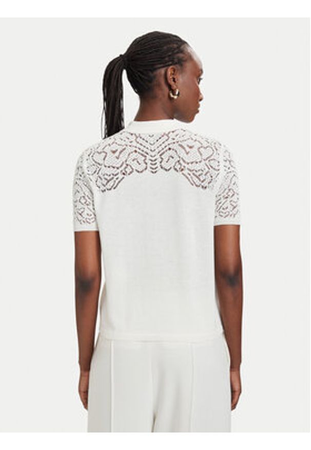 MAX&Co. Sweter MColonza 2616361043200 Écru Regular Fit. Kolor: kremowy. Materiał: bawełna