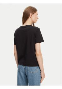 Calvin Klein T-Shirt LV044C905G Czarny Regular Fit. Kolor: czarny. Materiał: bawełna #4