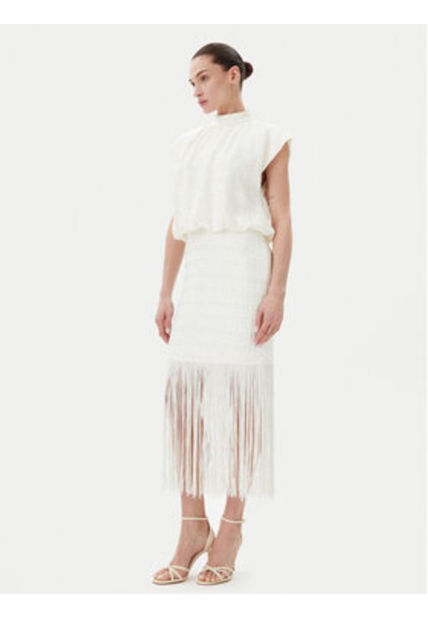 Bruuns Bazaar Sukienka koktajlowa Pentzia Malisa BBW4432 Biały Regular Fit. Kolor: biały. Materiał: syntetyk. Styl: wizytowy