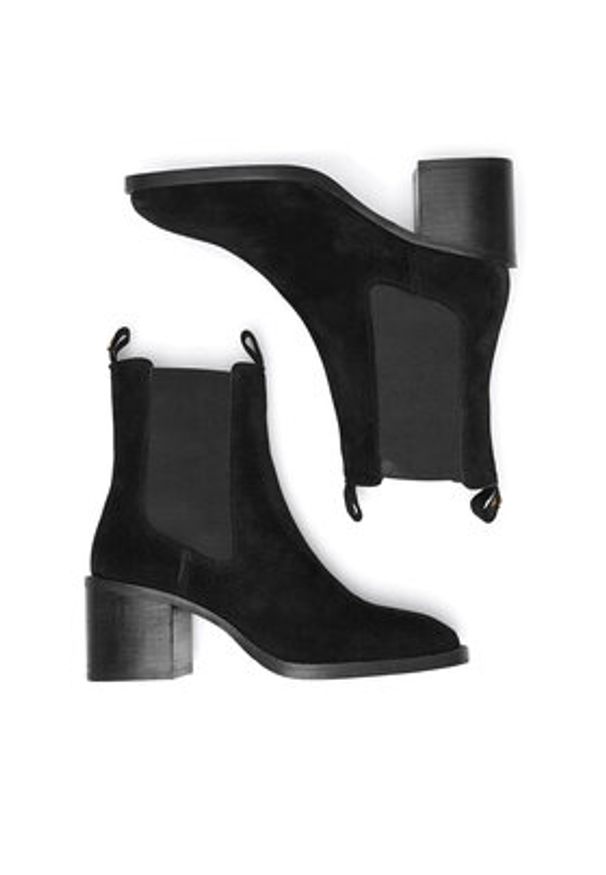 Sergio Bardi Botki WI32-E1094-01SB Czarny. Kolor: czarny. Materiał: skóra, zamsz