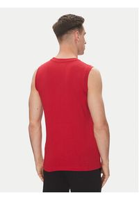 Kappa Tank top Logo Corpo Cadwal 303HZB0 Czerwony Regular Fit. Kolor: czerwony. Materiał: bawełna #5