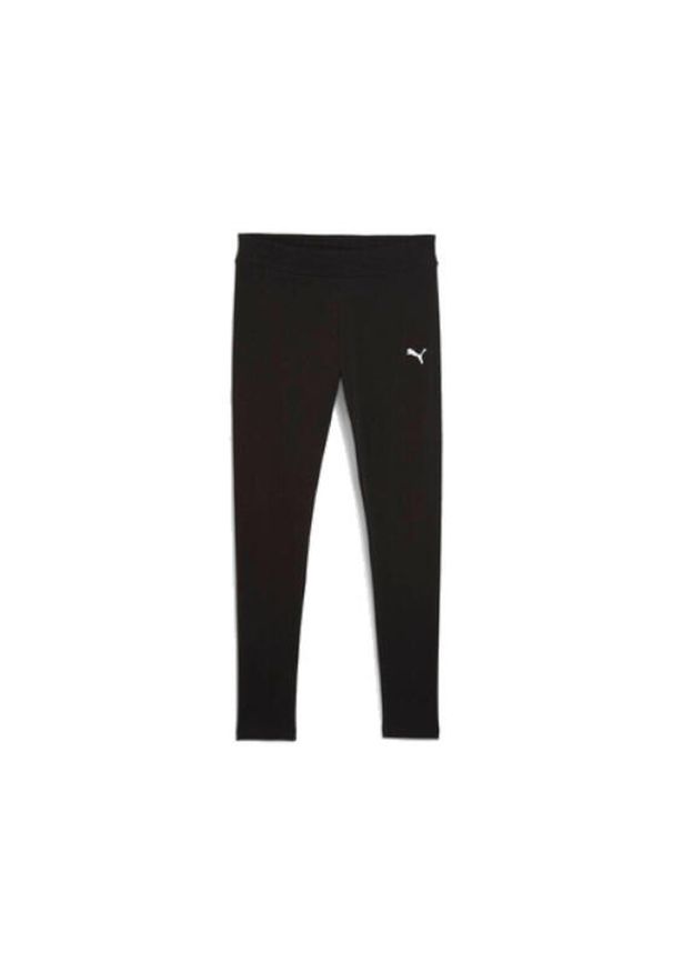 Puma - Spodnie legginsy damskie PUMA bawełna. Kolor: czarny. Materiał: bawełna