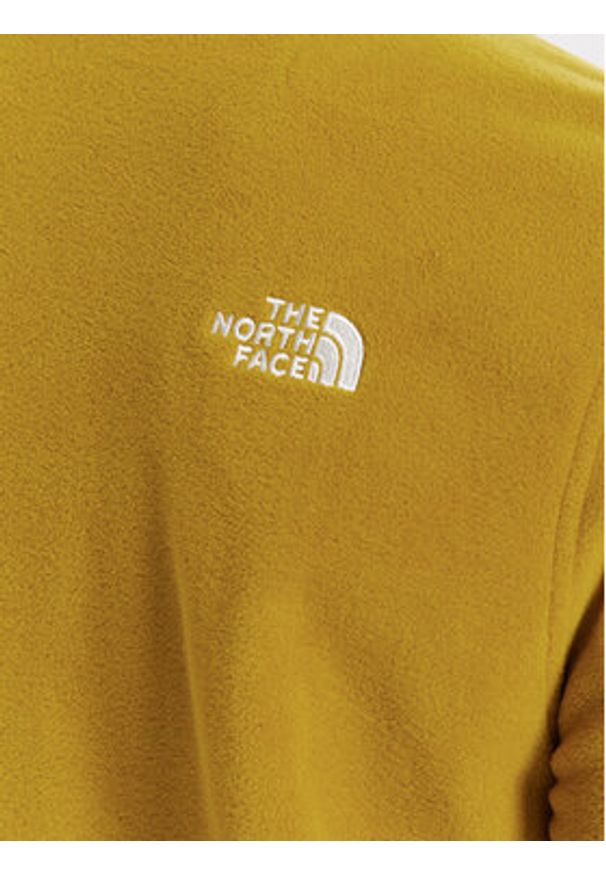 The North Face Polar Glacier NF0A8D0Q Żółty Regular Fit. Kolor: żółty. Materiał: syntetyk