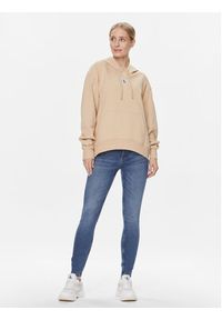 Calvin Klein Jeans Bluza J20J222539 Beżowy Oversize. Kolor: beżowy. Materiał: bawełna