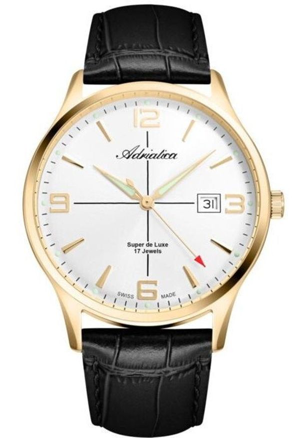 Zegarek męski Adriatica A8331.1253M czarny. Kolor: czarny