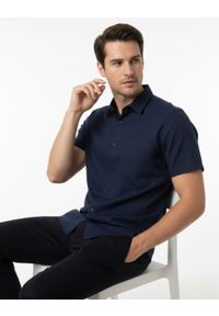 Koszula Weekendowa z Lnem, Krótki Rękaw - Brave Soul - Granatowa. Okazja: na co dzień. Kolor: niebieski. Materiał: bawełna, len. Długość rękawa: krótki rękaw. Długość: krótkie. Styl: casual #2