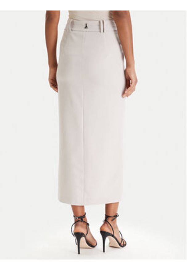 Patrizia Pepe Spódnica midi 8G0515/A498-S748 Szary Regular Fit. Kolor: szary. Materiał: syntetyk