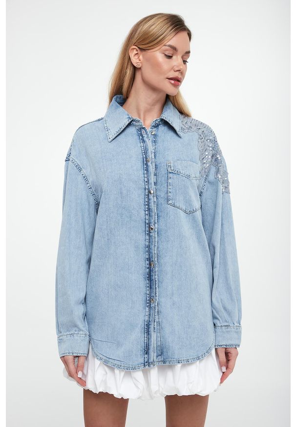 Liu Jo - Koszula damska denim LIU JO. Materiał: denim
