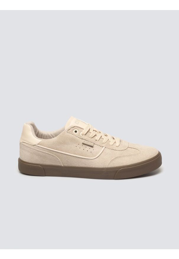 Big-Star - Sneakersy męskie beżowe TT174094 801. Nosek buta: okrągły. Zapięcie: sznurówki. Kolor: beżowy. Materiał: guma, materiał