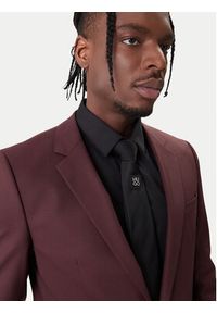 Hugo - HUGO Garnitur Henry/Getlin 232X 50547345 Brązowy Slim Fit. Kolor: brązowy. Materiał: syntetyk #9