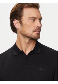 BOSS - Boss Polo Pio 1 50507583 Czarny Regular Fit. Typ kołnierza: polo. Kolor: czarny. Materiał: bawełna