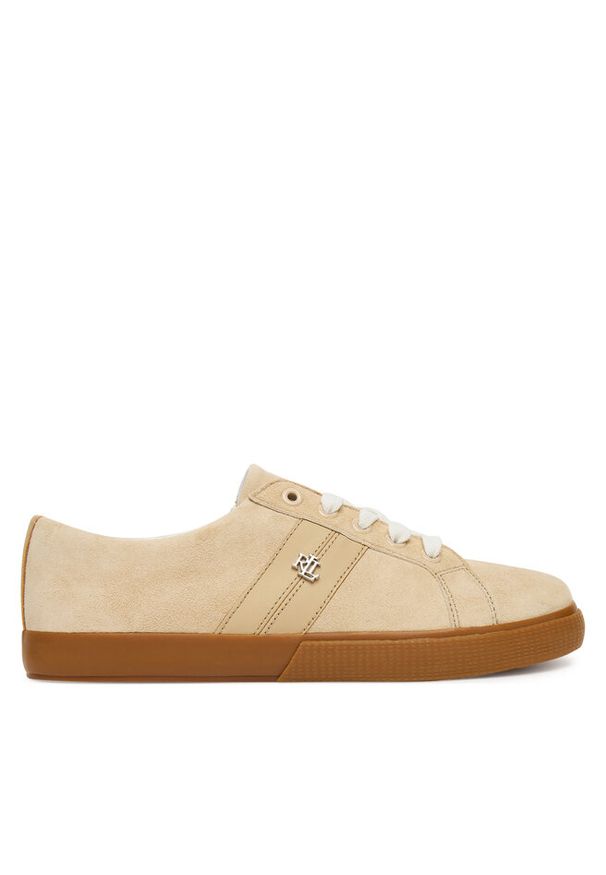 Lauren Ralph Lauren - Sneakersy LAUREN RALPH LAUREN. Kolor: beżowy