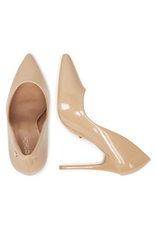 DeeZee Szpilki AB2-4503A Beżowy. Kolor: beżowy. Materiał: syntetyk, materiał. Obcas: na szpilce