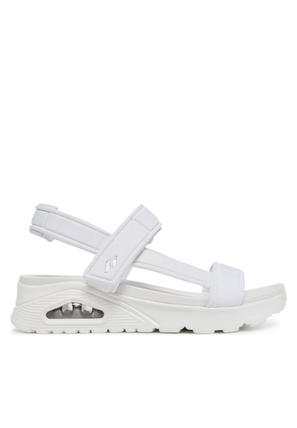 skechers - Skechers Sandały Uno-Summer Stand2 119813/WHT Biały. Kolor: biały. Materiał: materiał
