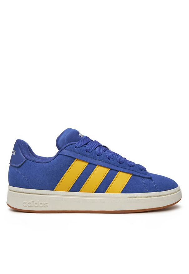 Adidas - adidas Sneakersy Grand Court Alpha JI1714 Granatowy. Kolor: niebieski. Materiał: zamsz, skóra