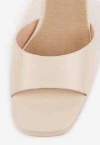 Born2be - Beżowe Sandały VICES na Słupku i Platformie z Wkładką ze Skóry Naturalnej Azimara. Okazja: na randkę, na ślub cywilny, na wesele. Zapięcie: pasek. Kolor: beżowy. Materiał: skóra. Obcas: na platformie. Styl: wizytowy #7