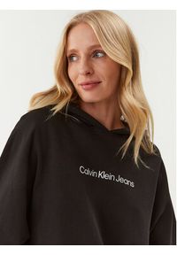 Calvin Klein Jeans Sukienka dzianinowa J20J220360 Czarny Relaxed Fit. Kolor: czarny. Materiał: bawełna, dzianina #2