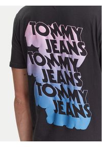 Tommy Jeans T-Shirt Stack Backprint DM0DM21589 Czarny Regular Fit. Kolor: czarny. Materiał: bawełna