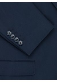 Pako Lorente - PAKO LORENTE – Klasyczna marynarka męska w kolorze granatowym. Kolor: czarny, niebieski. Materiał: wiskoza, poliester, elastan, jeans. Wzór: gładki. Styl: klasyczny #5