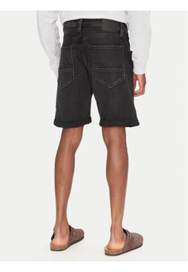 Jack & Jones Szorty jeansowe Rick 12269608 Czarny Regular Fit. Kolor: czarny. Materiał: bawełna