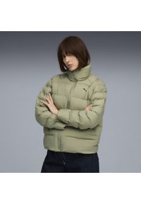 Puma - Damska kurtka Mono PUMA Lux Army Green. Kolor: zielony. Materiał: materiał. Sport: bieganie