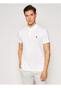 Polo Ralph Lauren Polo 710541705 Biały Slim Fit. Typ kołnierza: polo. Kolor: biały. Materiał: bawełna #1