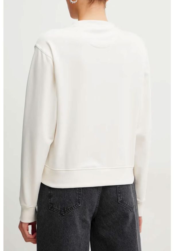 Guess - GUESS Biała bluza damska Love, Rozmiar S. Kolor: biały