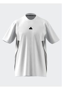 Adidas - adidas T-Shirt IN1612 Biały Loose Fit. Kolor: biały. Materiał: bawełna