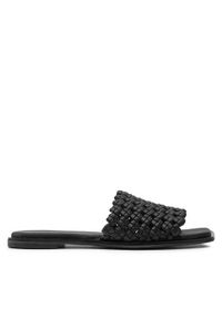 Calvin Klein Klapki Flat Slide Latt HW0HW02143 Czarny. Kolor: czarny